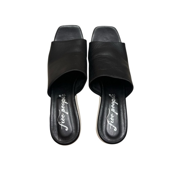 Free People Leather Zoe Platform Mules - Picture 4 of 8